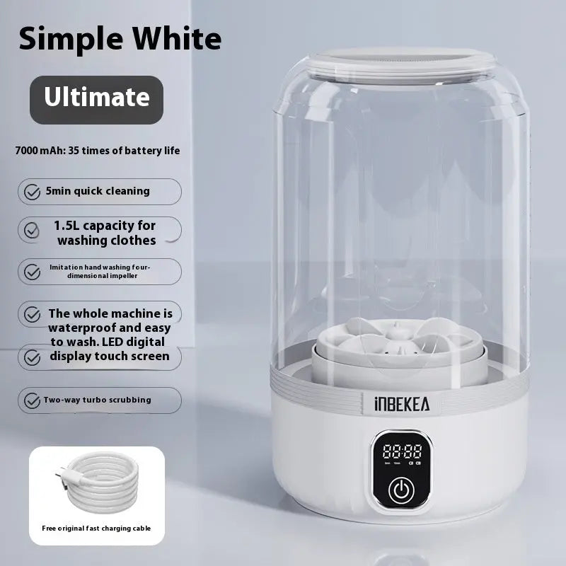 Garderion Wireless Mini Washing Machine Portable Automatic Garderion