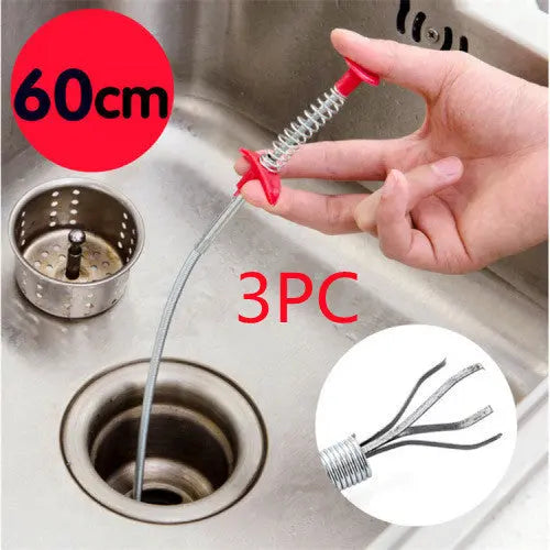 Garderion 60CM Sewer Dredger Spring Pipe Cleaning Tool Garderion