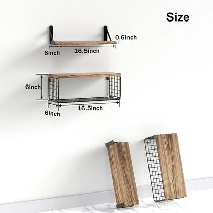 Garderion Wooden Shelf – 4-Layer Kitchen & Living Room Rack Garderion