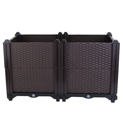 Garderion Raised Garden Bed Box with Self-Watering System Garderion