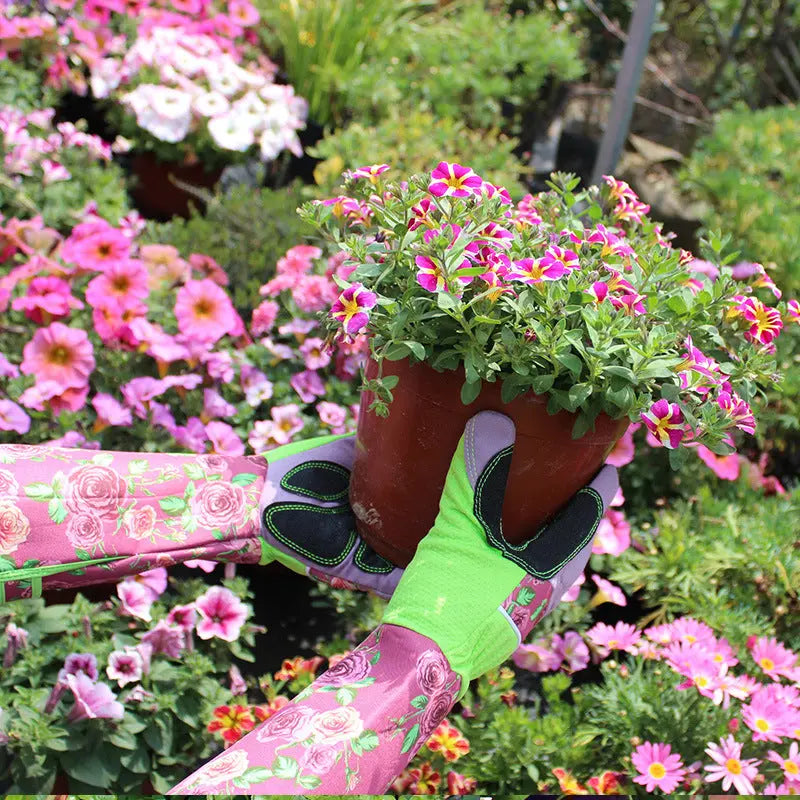 Garderion Long Tube Floral Gardening Gloves – Stab-Resistant null