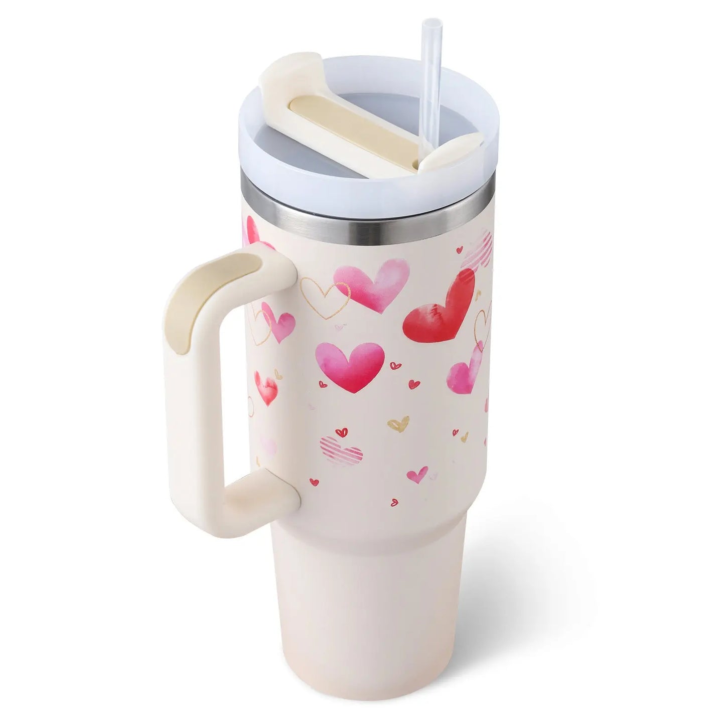 Garderion 40oz Insulated Tumbler with Handle & Straw Garderion