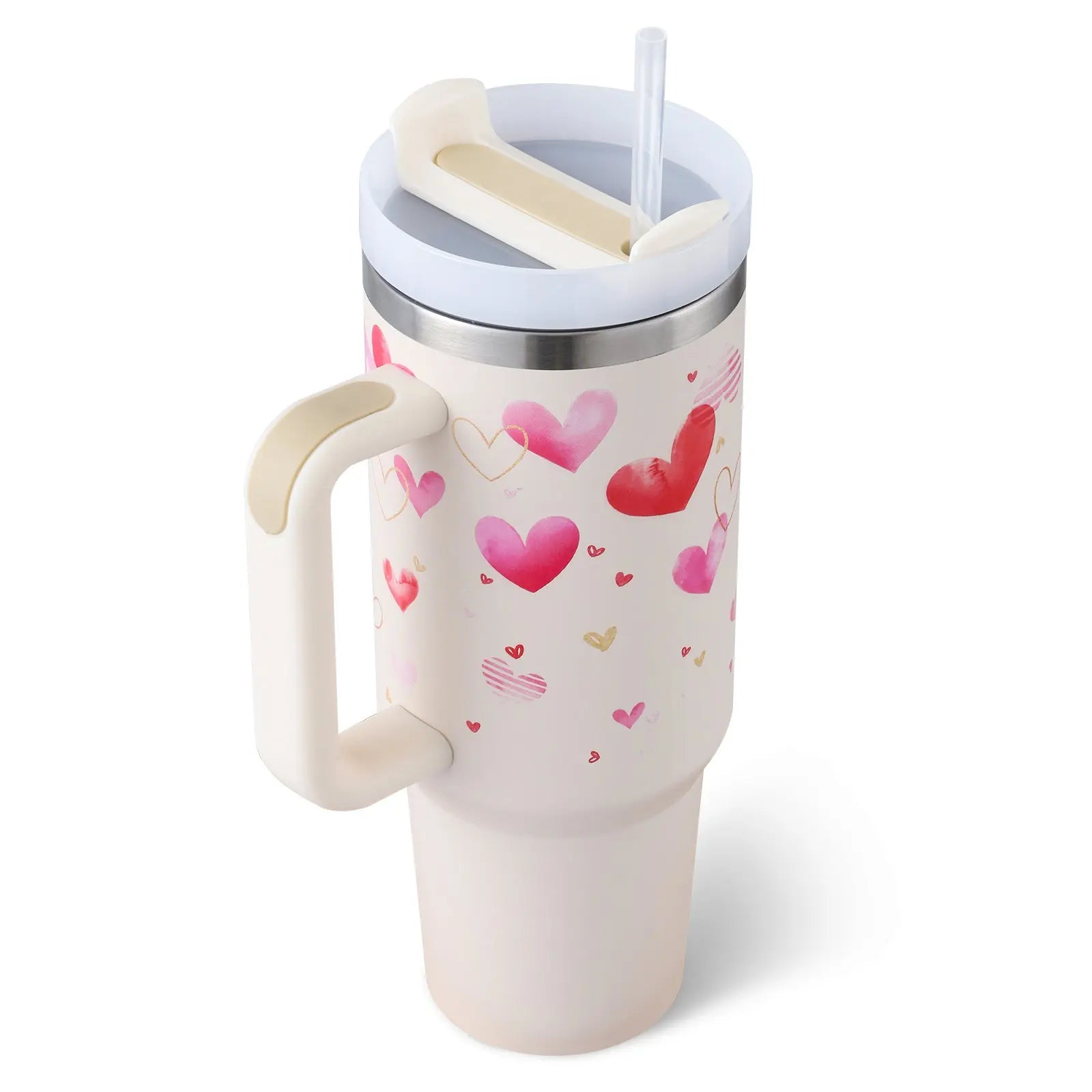 Garderion 40oz Insulated Tumbler with Handle & Straw Garderion