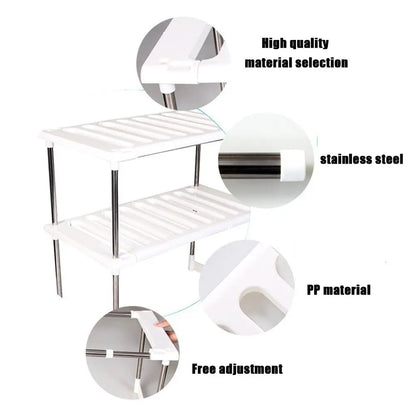 Garderion Retractable Kitchen Shelf – Adjustable Storage Rack Garderion