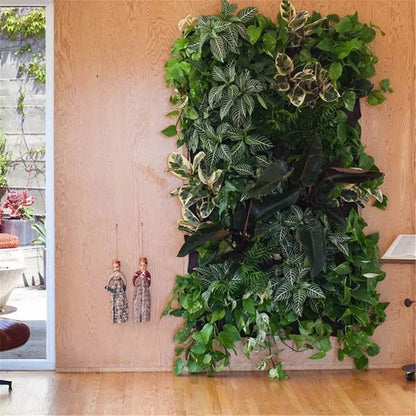 Garderion Wall Garden Hanging Planting Bags – Vertical Indoor & Outdoor Planter (18 Pockets) Garderion