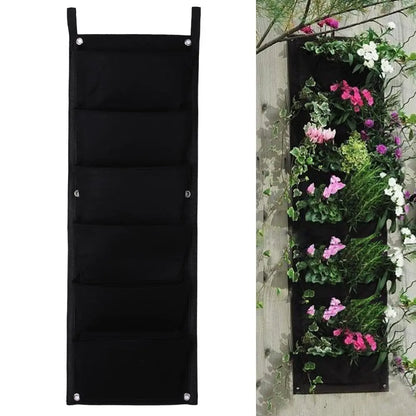 Garderion Wall Garden Hanging Planting Bags – Vertical Indoor & Outdoor Planter (18 Pockets) Garderion