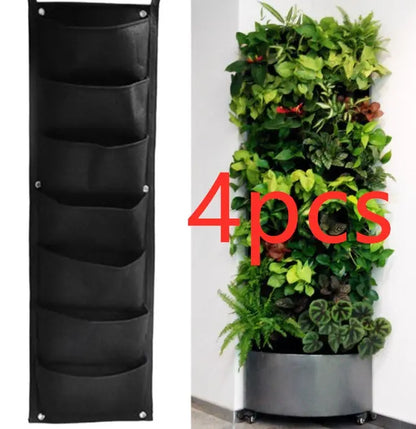 Garderion Wall Garden Hanging Planting Bags – Vertical Indoor & Outdoor Planter (18 Pockets) Garderion