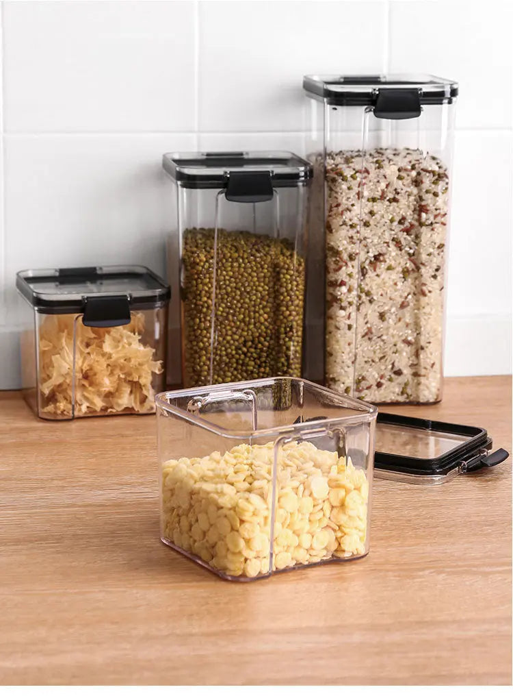 Garderion Kitchen Storage Sealed Cans – Square Food Tanks Garderion