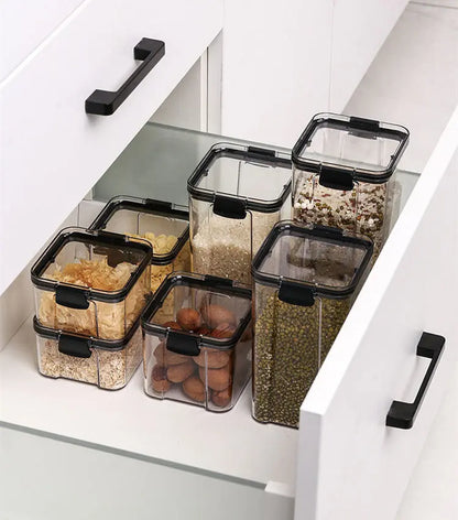 Garderion Kitchen Storage Sealed Cans – Square Food Tanks Garderion