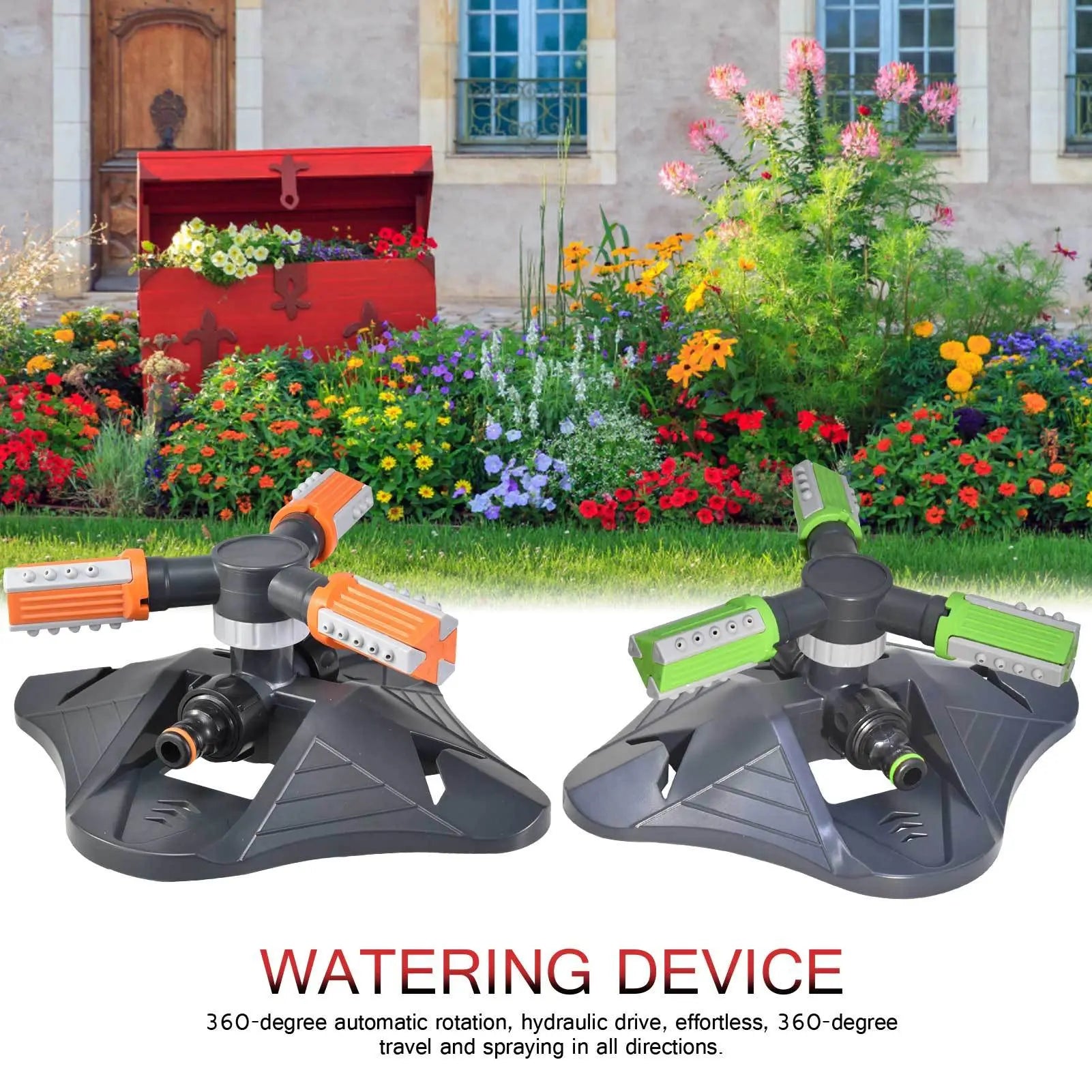 Garderion 360° Rotating Sprinkler – Adjustable Lawn Irrigation Garderion