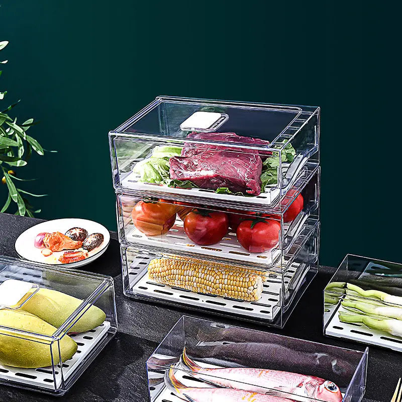 Garderion Refrigerator Storage Box – Kitchen Drawer Crisper Garderion
