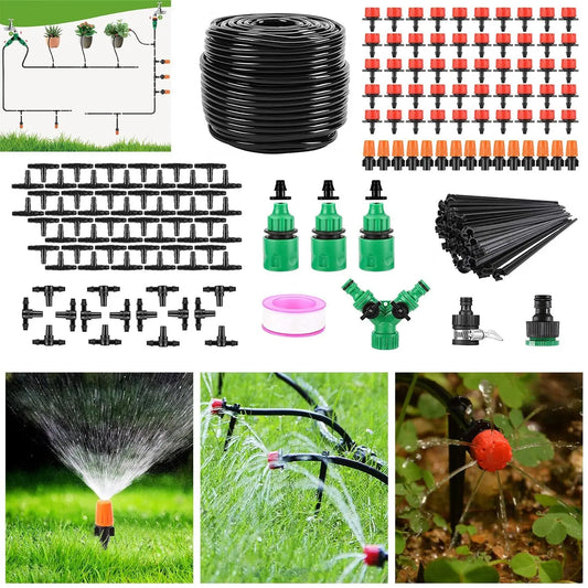 Garderion 164FT Automatic Drip Irrigation Kit for Garden & Patio Garderion