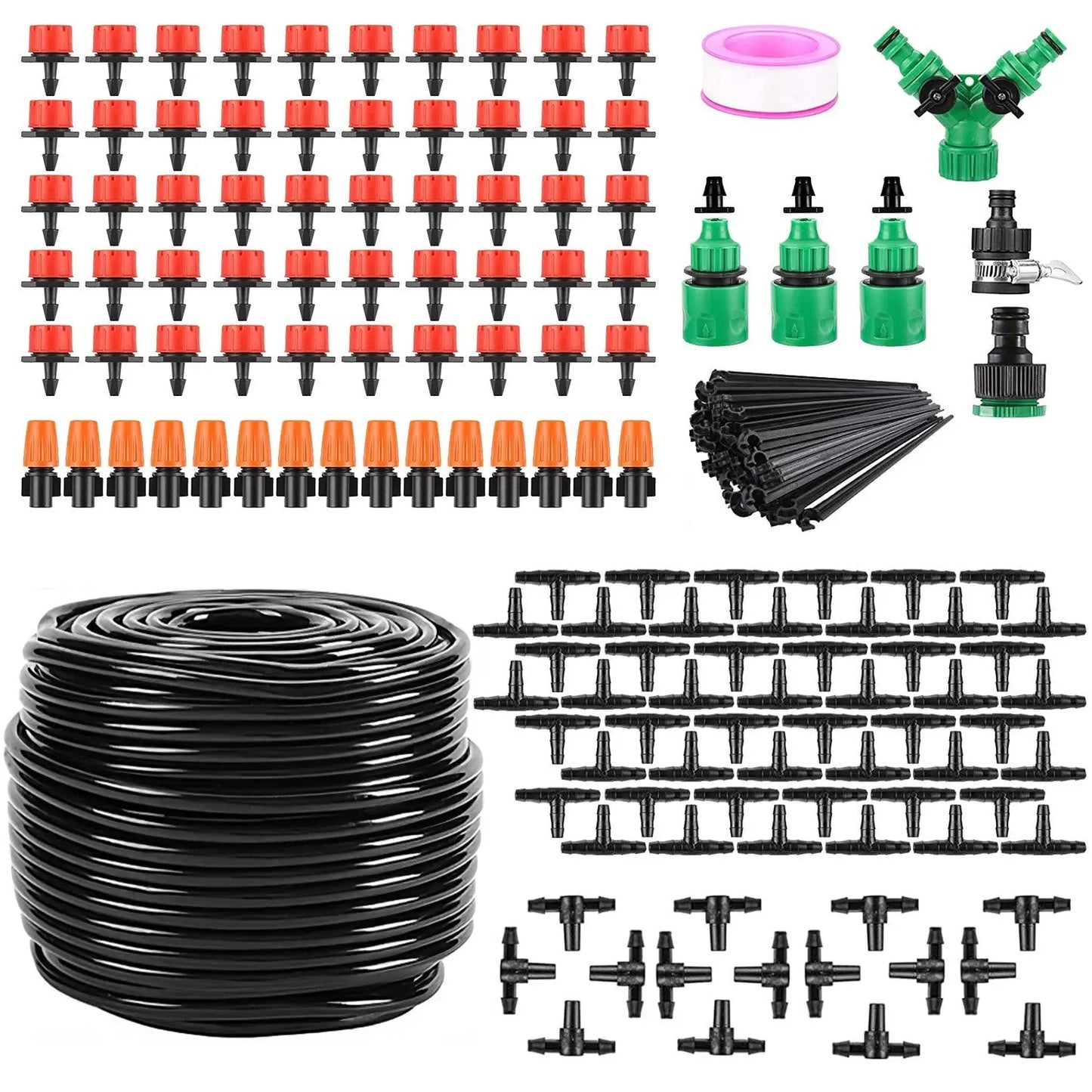 Garderion 164FT Automatic Drip Irrigation Kit for Garden & Patio Garderion