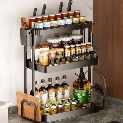 Garderion Kitchen Rack – Multi-Layer Seasoning Organizer Garderion