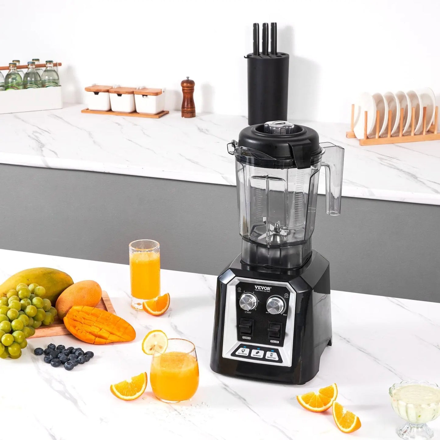 Garderion Professional 68 Oz Stainless Steel Blender – 3 in 1 Garderion