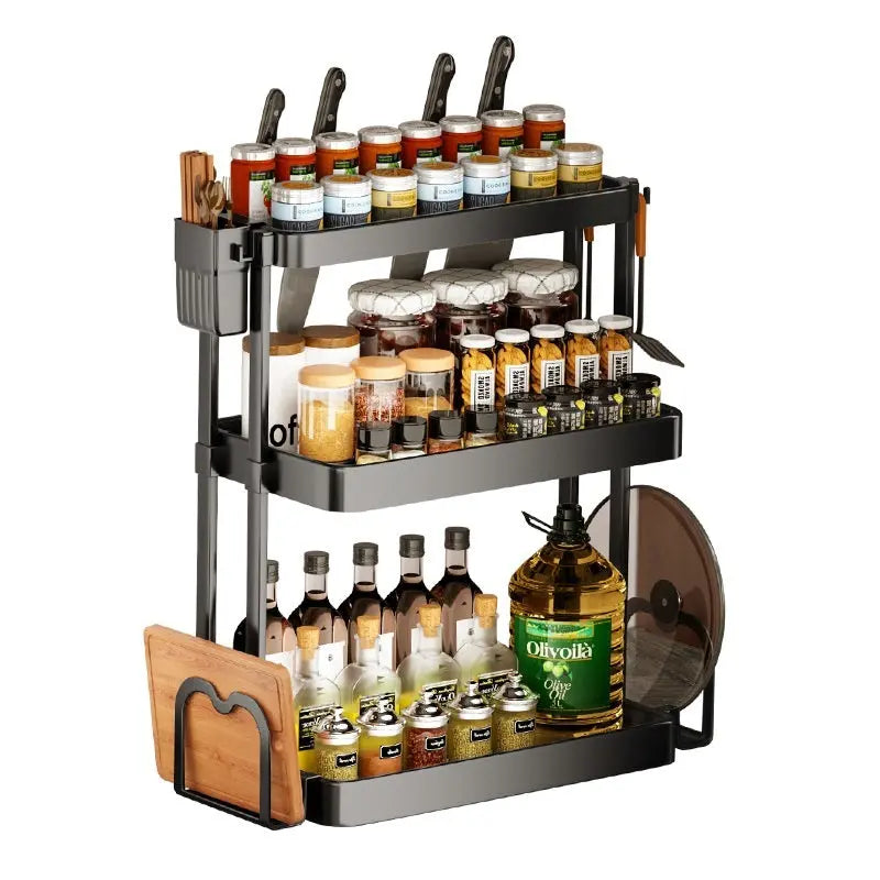 Garderion Kitchen Rack – Multi-Layer Seasoning Organizer Garderion