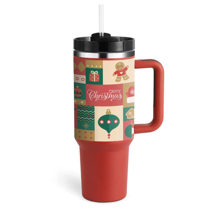Garderion 40oz Insulated Tumbler with Handle & Straw Garderion