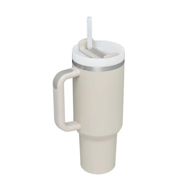 Garderion 40oz Insulated Tumbler with Handle & Straw Garderion