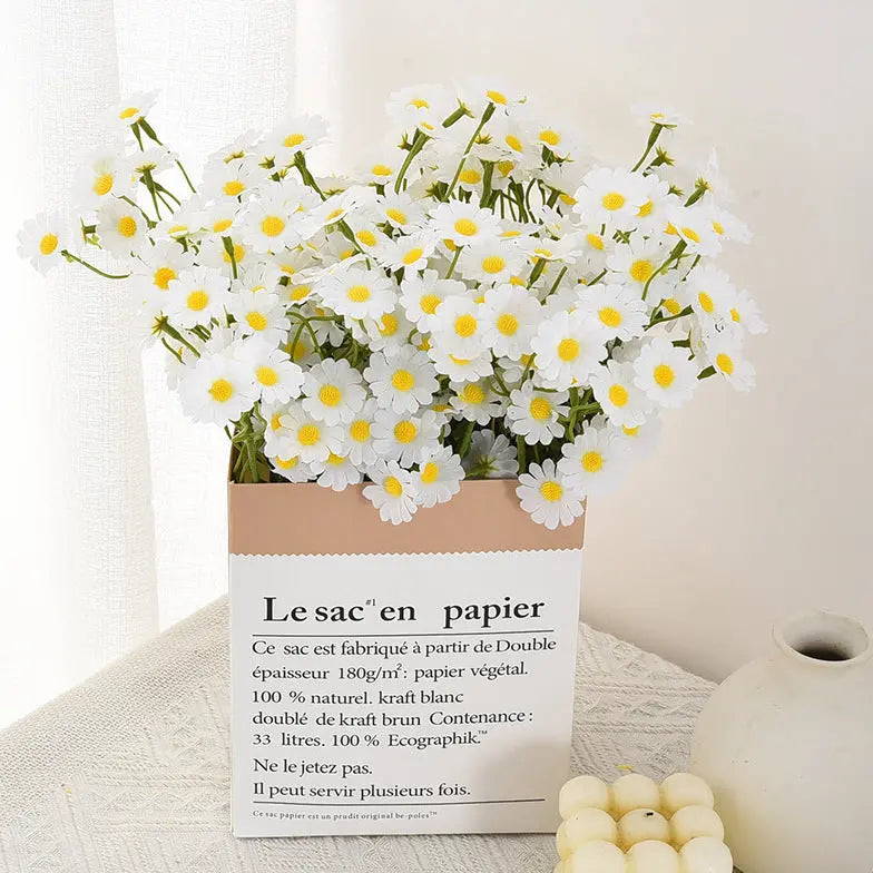 Garderion Fake Chrysanthemum Bundle – Silk Flower Bouquet Garderion