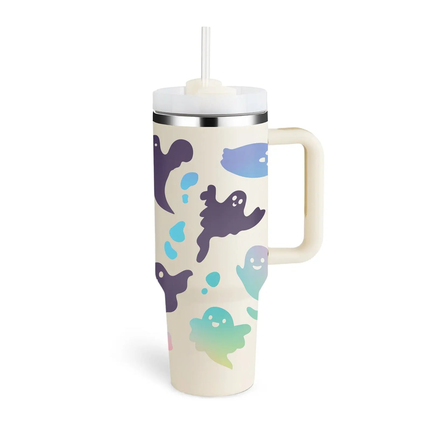 Garderion 40oz Insulated Tumbler with Handle & Straw Garderion