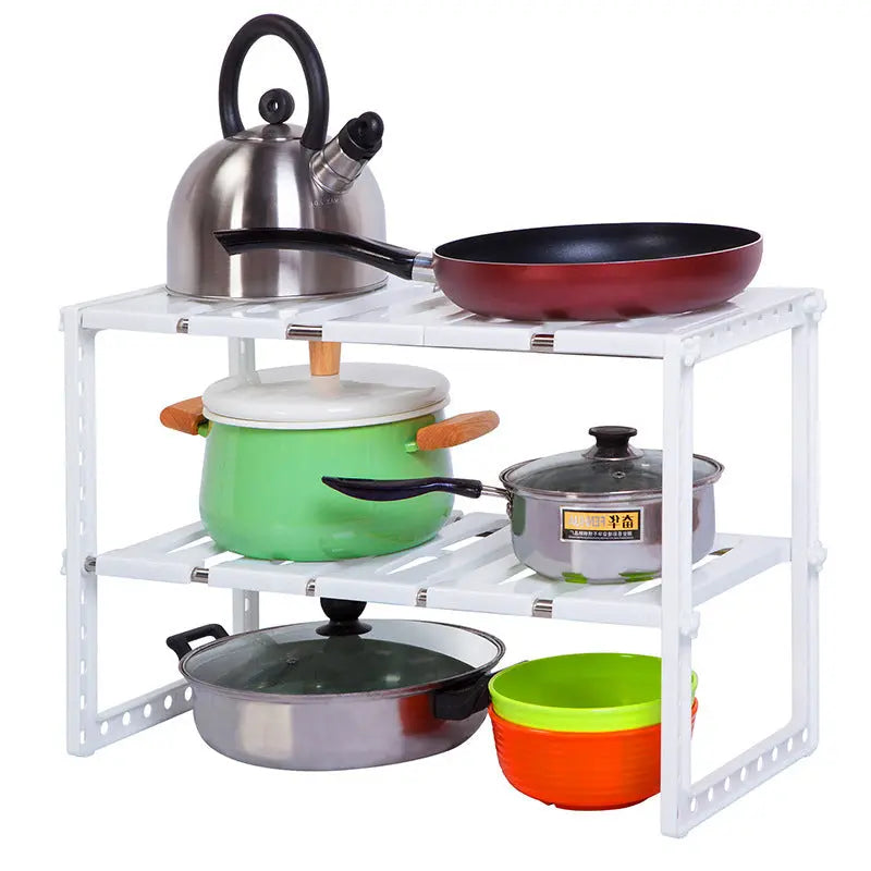 Garderion Retractable Kitchen Shelf – Adjustable Storage Rack Garderion