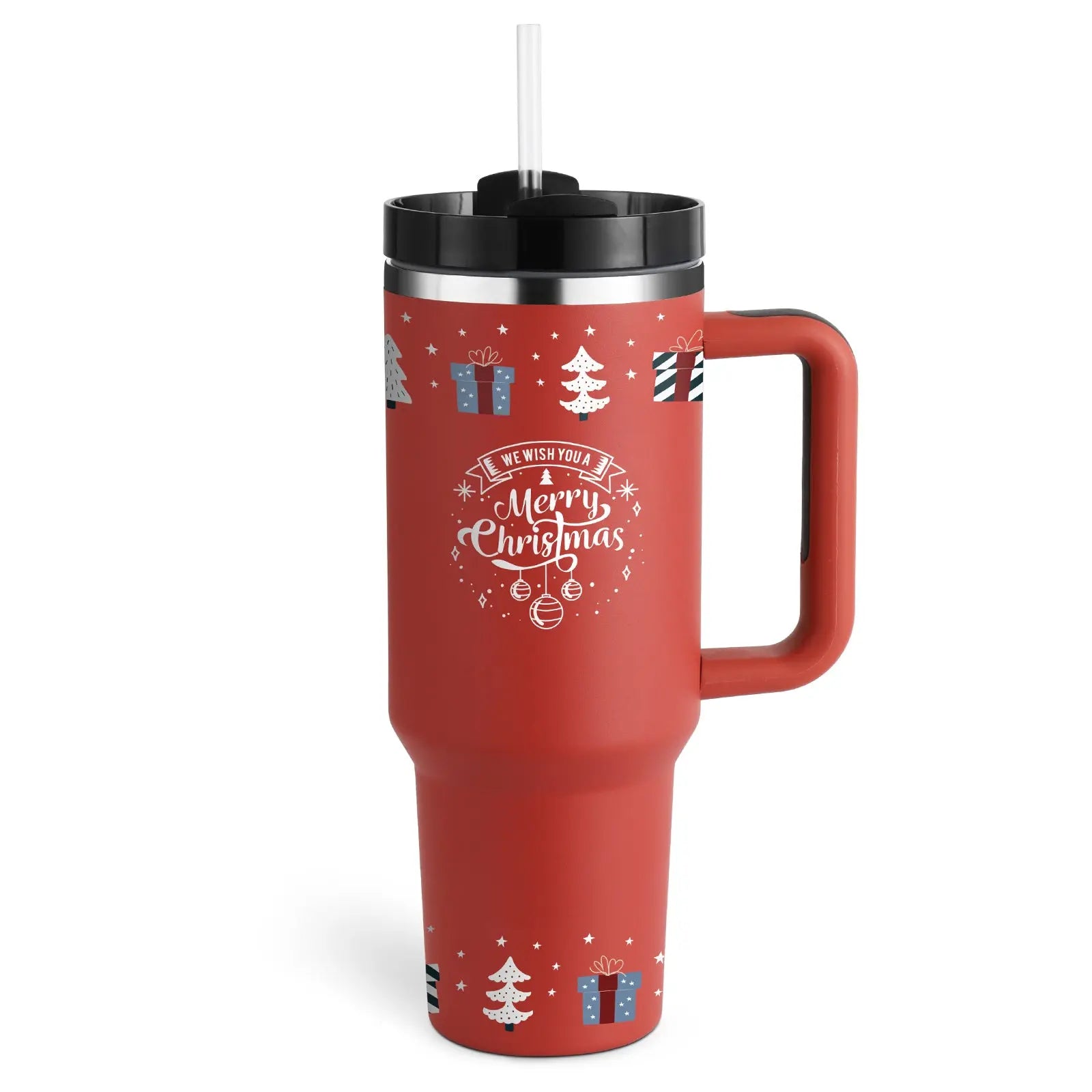 Garderion 40oz Insulated Tumbler with Handle & Straw Garderion