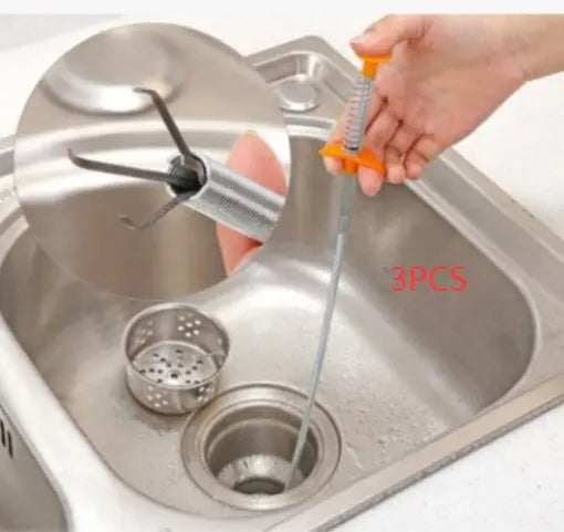 Garderion 60CM Sewer Dredger Spring Pipe Cleaning Tool Garderion