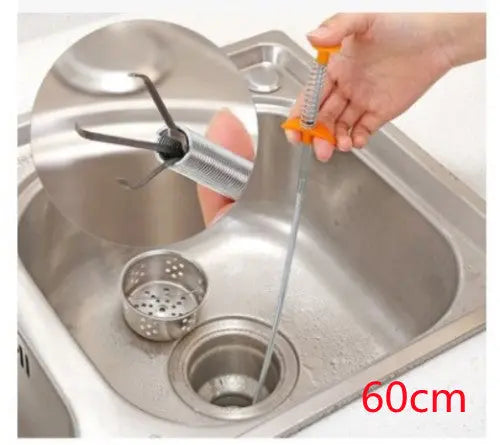 Garderion 60CM Sewer Dredger Spring Pipe Cleaning Tool Garderion