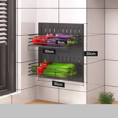 Garderion Stainless Steel Wall-Mounted Kitchen Rack Garderion