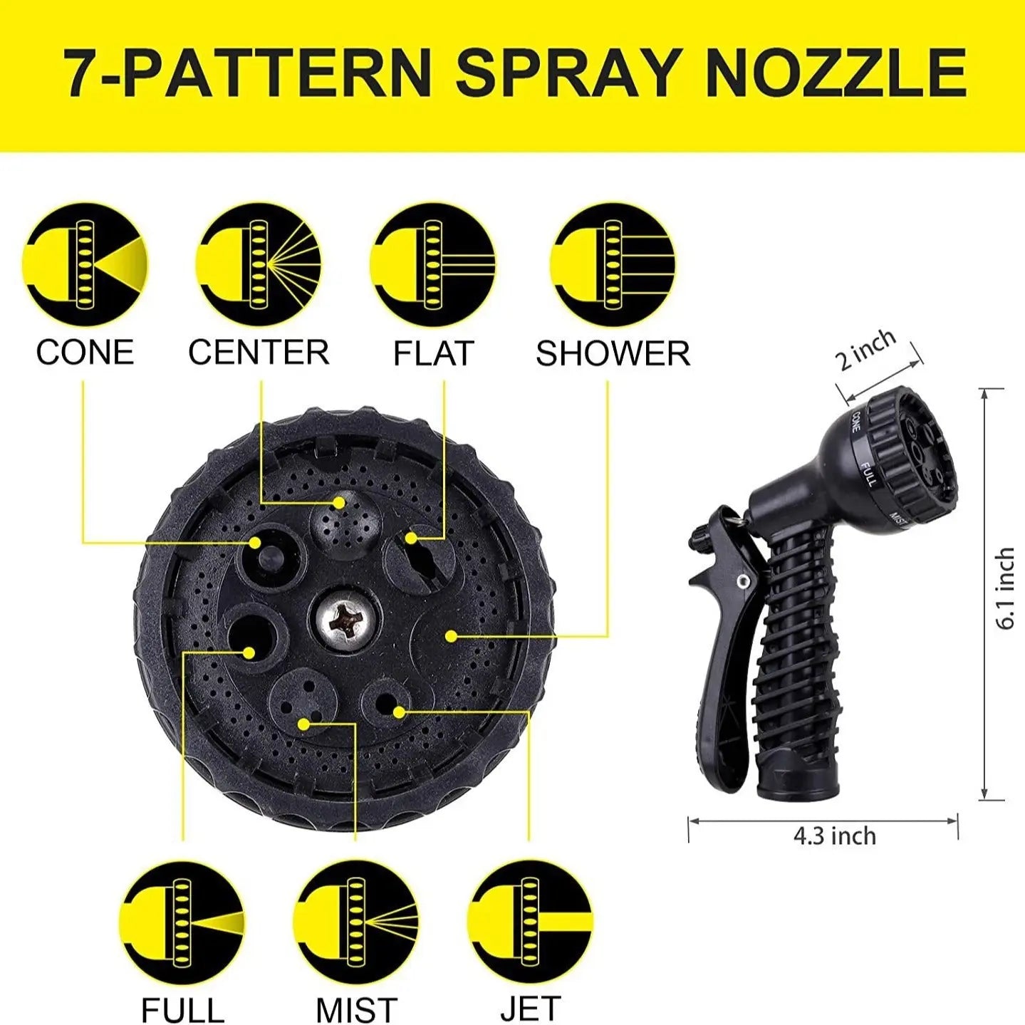 Garderion Garden Hose & Car Wash Watering Gun Nozzle Garderion