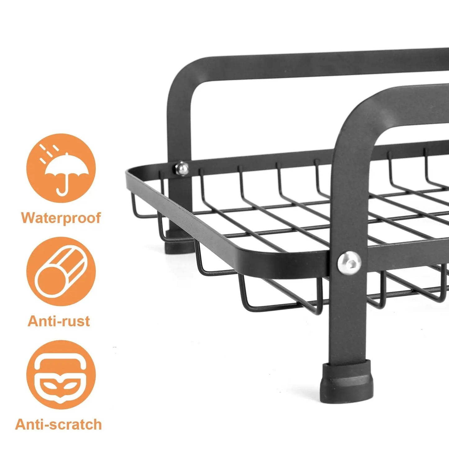 Garderion 2-Tier Dish Drying Rack with Drainboard Set Garderion