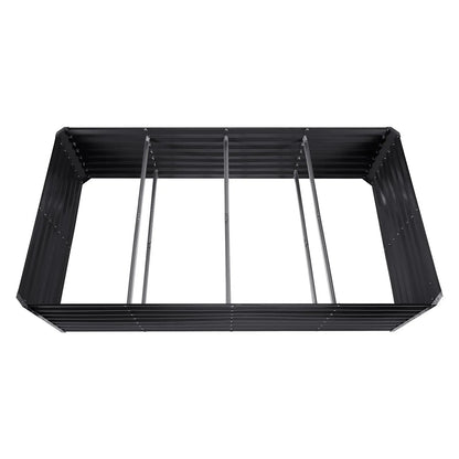 Garderion VEVOR Galvanized Raised Garden Bed 94.5x47.2x23.6" for Flowers & Vegetables Garderion