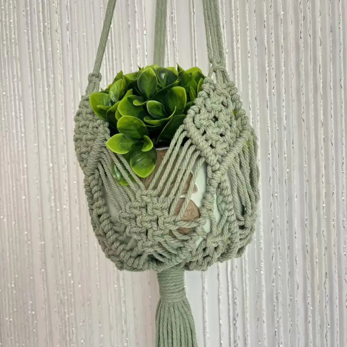 Garderion Woven Flower Pot – Minimalist Handcrafted Planter Garderion