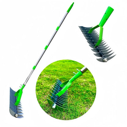 Garderion Carbon Steel Lawn Rake & Soil Ripper – Gardening Tools Garderion