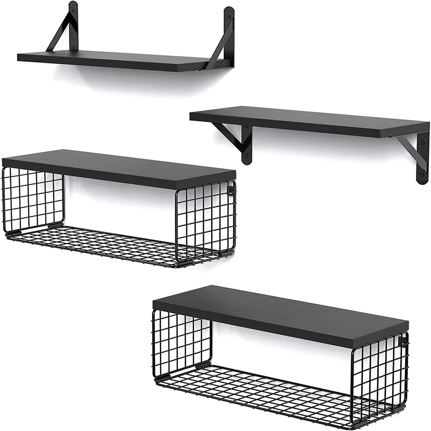 Garderion Wooden Shelf – 4-Layer Kitchen & Living Room Rack Garderion