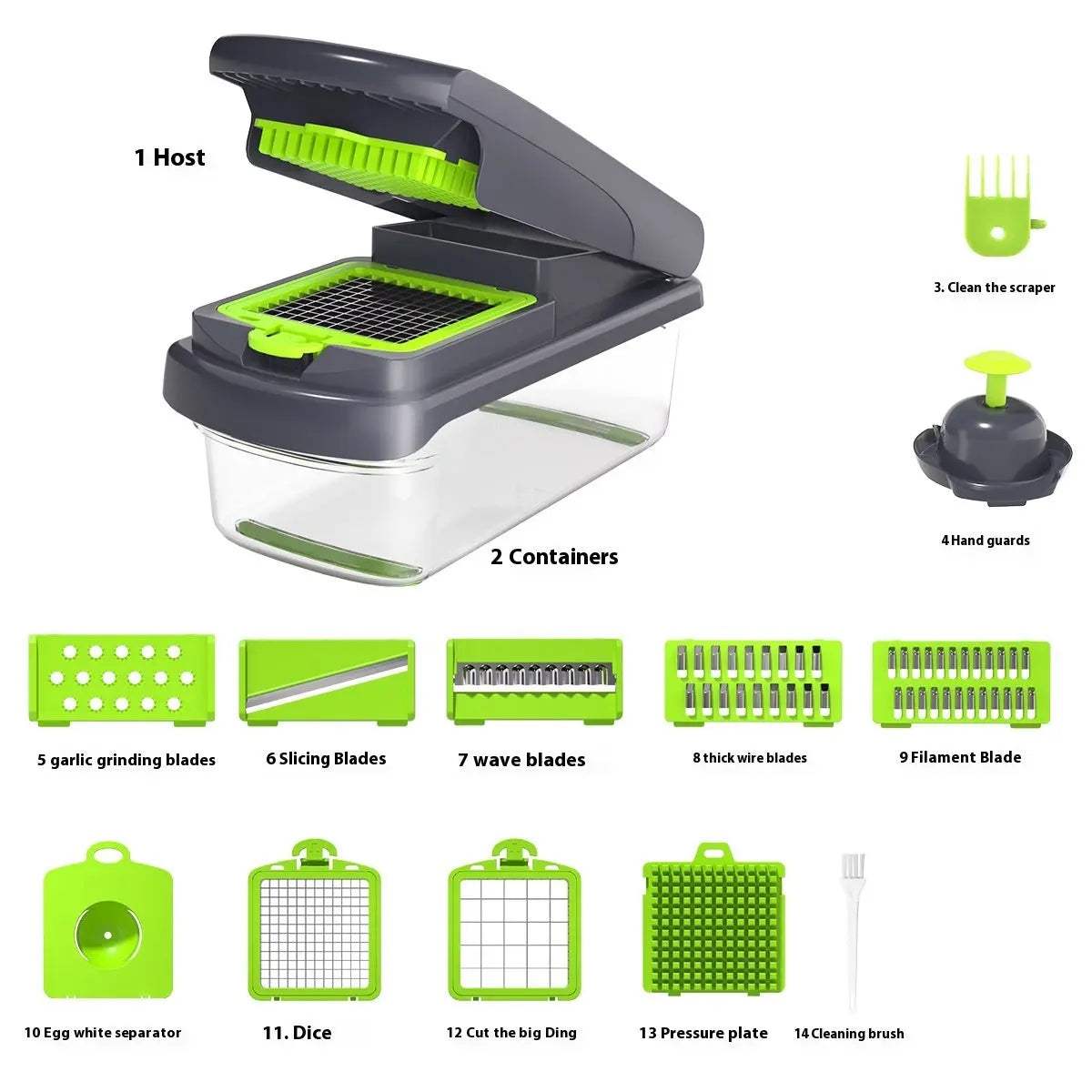Garderion 15-in-1 Multi-function Vegetable Chopper – Kitchen Tool Garderion