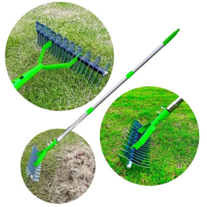 Garderion Carbon Steel Lawn Rake & Soil Ripper – Gardening Tools Garderion