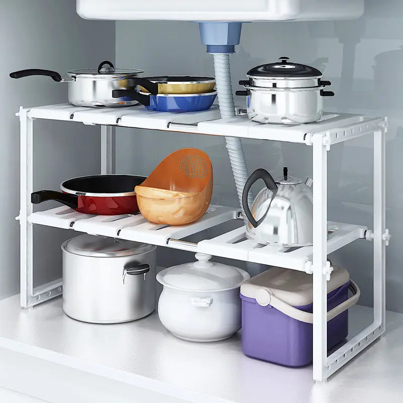 Garderion Retractable Kitchen Shelf – Adjustable Storage Rack Garderion