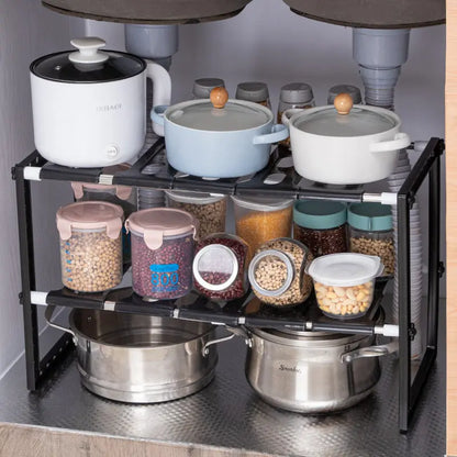 Garderion Retractable Kitchen Shelf – Adjustable Storage Rack Garderion