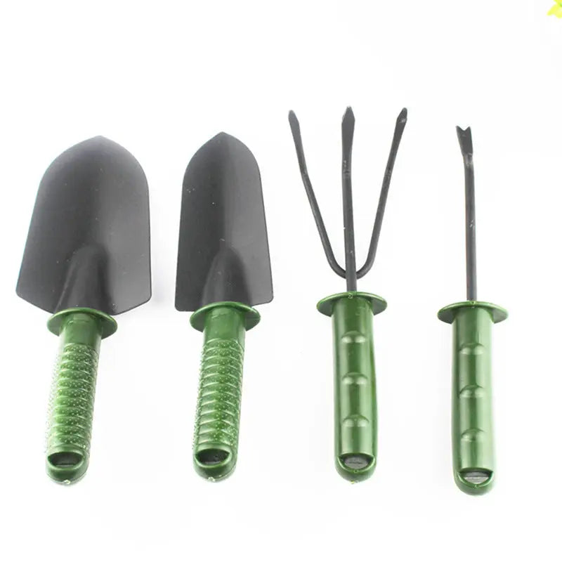 Garderion Gardening Tool Set – 4-Piece Plastic Handle Kit Garderion