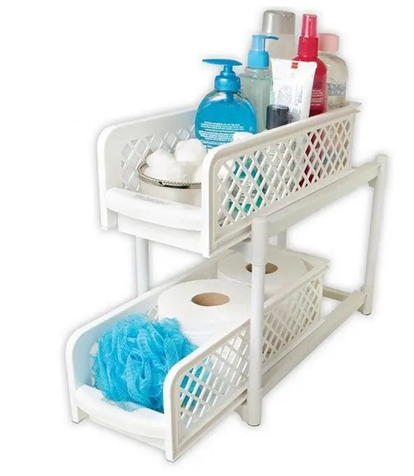 Garderion 2-Tier Bathroom & Kitchen Storage Rack Garderion