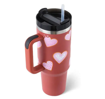 Garderion 40oz Insulated Tumbler with Handle & Straw Garderion