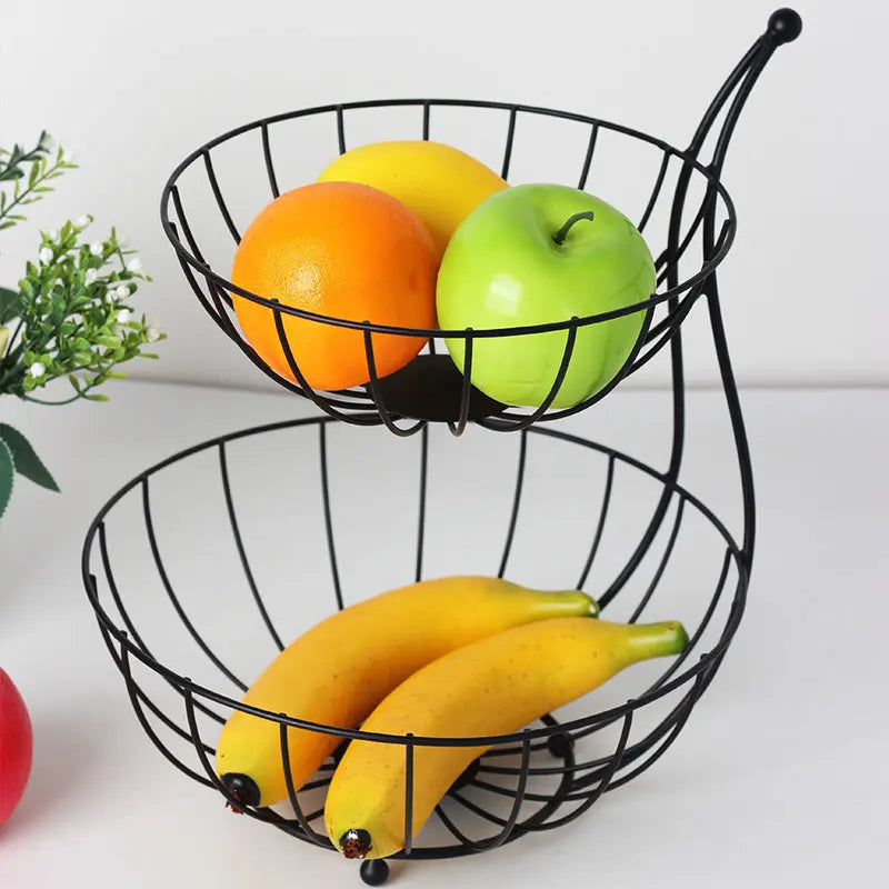 Garderion Double Layer Fruit & Vegetable Shelf – Kitchen Organizer Garderion