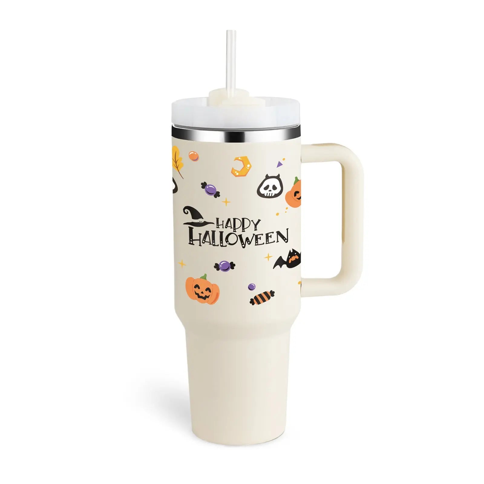 Garderion 40oz Insulated Tumbler with Handle & Straw Garderion