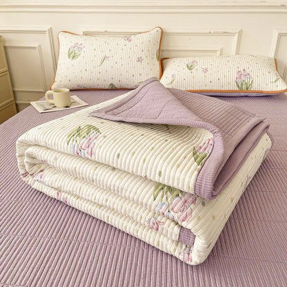 Garderion Quilted Bed Cover Three-Piece Set Garderion