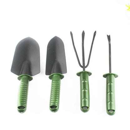 Garderion Gardening Tool Set – 4-Piece Plastic Handle Kit Garderion