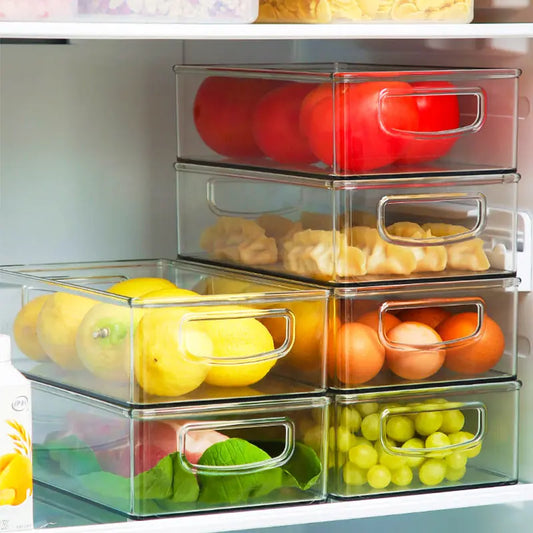 Garderion Household Kitchen Transparent Refrigerator Storage Box Garderion