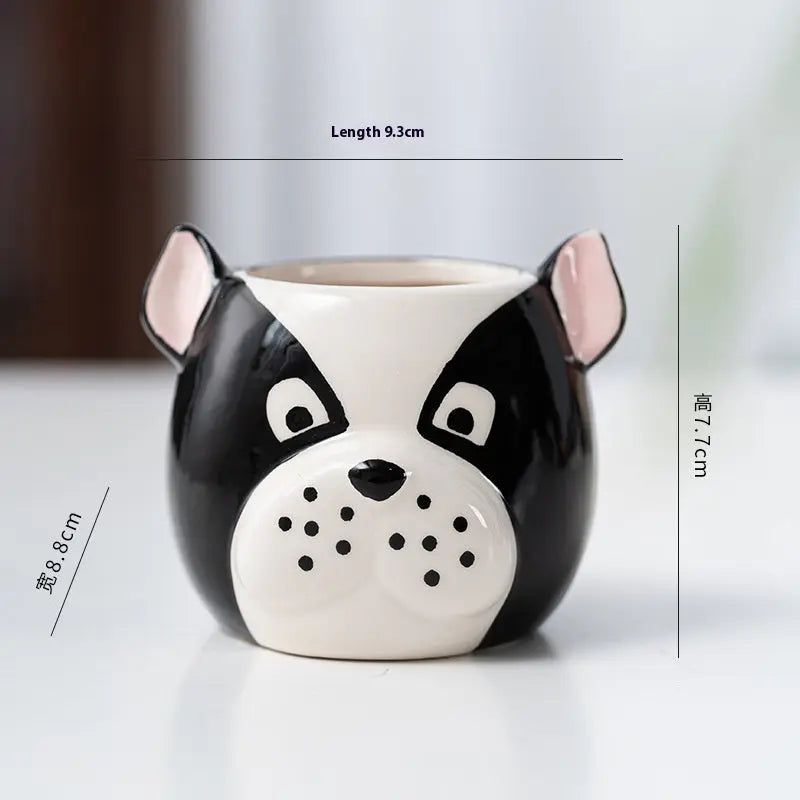 Garderion Ceramic Cartoon Animal Flowerpot – Cute Home Planter Garderion