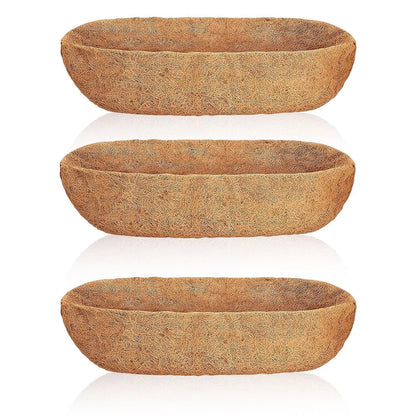 Garderion 3Pcs Coco Liners for Planters | Coconut Fiber Window Box Replacement Garderion