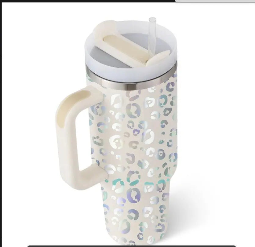 Garderion 40oz Insulated Tumbler with Handle & Straw Garderion
